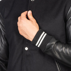 High Quality Custom Logo 100% Cotton Eco-Friendly Varsity <b>Jacket</b> for Men Letterman <b>Baseball</b> College <b>Bomber</b> Zipper Closure - Product Image 5