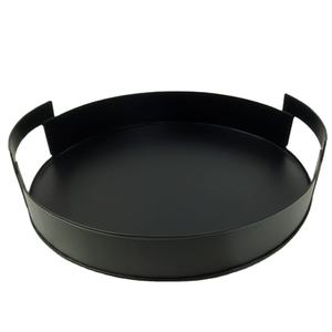 Hermosa bandeja de hierro redonda hecha a mano creativa con mango MOQ bajo Venta directa de fábrica del fabricante - Product Image 1