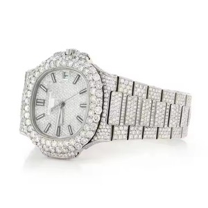 Luxurious Classic Iced Sapphire Automatic Moissanite Diamond Watch Luxury Fashion Antique Style Limited Edition for New Arrival - Product Image 3