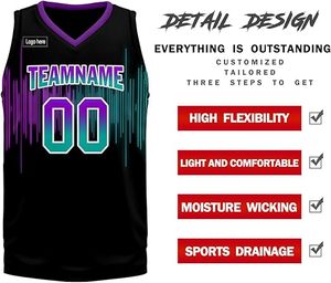 Tenue de basket-ball personnalisée respirante et imprimée, kit complet pour adultes et jeunes, 100% polyester, uniformes de basket-ball - Product Image 5