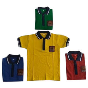 Camisetas con estampado de logotipo personalizado para niños, camiseta vintage lisa, polo en blanco - Product Image 1