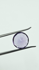 Ametista Natural de Brasil Súper Fina de 14 mm, Gema Suelta, Color Púrpura Intenso, Pulida, Corte Brillante Redondo, Piedra Grande para Joyería - Product Image 2