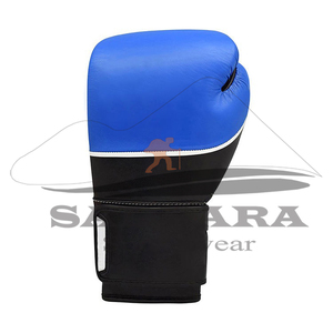 Cómodos guantes de boxeo con logotipo personalizado profesional, cuero de vaca, duradero, con cordones, equipo de entrenamiento de lucha Muay Thai - Product Image 6