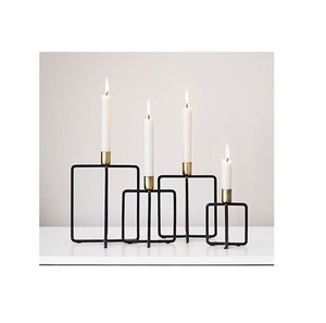 Bougeoir en métal fini or de qualité supérieure pour mariage de Noël et décoration de la maison Prix attractif - Product Image 5