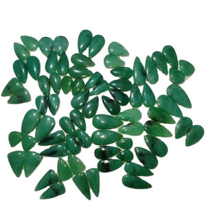 Cabujón de piedras preciosas par de crisoprasa de calidad estándar con piedras preciosas disponibles en forma de mezcla pulida natural a la venta - Product Image 2