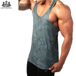 Camiseta sin Mangas de Punto Casual para Hombre, Chaleco Deportivo para Gimnasio y Entrenamiento de Fisicoculturismo, 100% Algodón, Transpirable, de Secado Rápido, con Logotipo Personalizado - Product Image 2