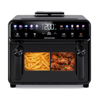 Friteuse à air numérique électrique DEMIAND 12L grande capacité avec vapeur et Wi-Fi, noire
