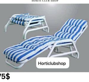 Chaise longue de plage en rotin meubles de jardin extérieur en osier chaise longue en aluminium Patio loisirs au bord de la piscine - Product Image 3