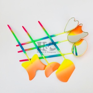 Recién llegado, espejos de pestañas de mariposa, extensiones de pestañas de visón personalizadas, nuevo espejo cosmético de acero inoxidable, embalaje sostenible - Product Image 1