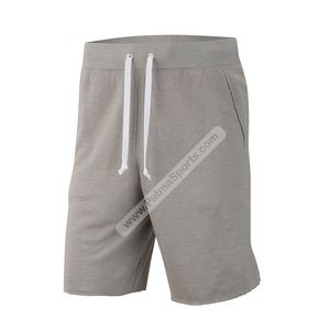Short gris personnalisé en coton Short de survêtement décontracté fabriqué sur commande Short de survêtement décontracté en tissu de qualité supérieure pour un confort ultime - Product Image 1