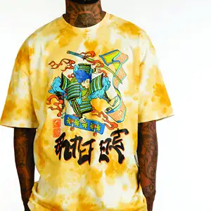 Alta Qualidade 3D Sopro de Espuma Impressão Marca T-shirt Personalizado Hip Hop Premium 210 gsm T shirt Oversize Street Wear T-shirt dos homens