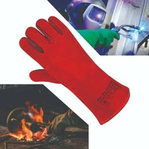 The Best Large Heavy Duty Durable Cowhide <b>Leather</b> Work <b>Gloves</b> I Welder <b>Gloves</b> <b>for</b> Truck <b>Driving</b>, Warehouse, Gardening, Farming - Product Image 2