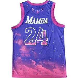 <b>Laker</b> Custom Wholesale Design Sublimation Reversible Basketball <b>Kids</b> Singlets Vests Kit Set Shirt Men Basketball <b>Jersey</b> 2024 - Product Image 2