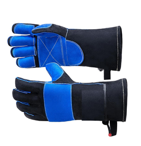 Caiman White/Gold Goat Grain Kontour Leather <b>TIG</b> <b>Welding</b> <b>Gloves</b> with ParaActiv Liner Cut Protection Safety <b>Gloves</b> - Product Image 4