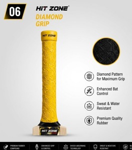 Bate de Cricket HIT ZONE para Torneo, con Doble Costura, Empuñadura de Goma Suave, Tamaño Personalizado, Diseñado para un Mejor Control y Comodidad - Product Image 1