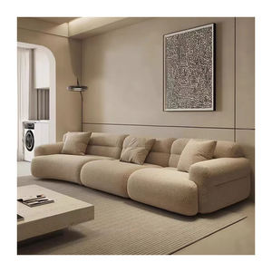 DREAMLIKE Canapé sectionnel italien moderne et minimaliste en tissu pour hôtel appartement de luxe avec de grands petits espaces Design à rangée droite - Product Image 4