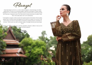 Últimos vestidos de cuero melocotón bordados de estilo indio de la más alta calidad 2025 nuevos diseños colección de chales Salwar Kameez para mujer - Product Image 6