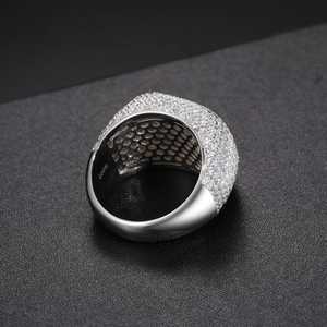 Alta calidad 14K oro amarillo Baguette Cruz Moissanite búho anillos de diamantes de moda boda compromiso fiesta aniversario - Product Image 4