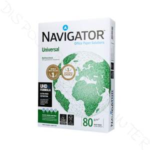 กระดาษถ่ายเอกสาร Navigator คุณภาพสูง A4 สีขาว 70 แกรม น้ำหนัก 70 กรัม บรรจุ 500 แผ่น ผลิตจากเยื่อบริสุทธิ์ 100% สำหรับเครื่องพิมพ์เลเซอร์ มีจำหน่าย - Product Image 3