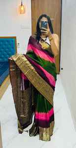 ผ้าส่าหรีผ้าฝ้ายผ้าไหมที่มีคุณภาพดีเยี่ยม - Product Image 5