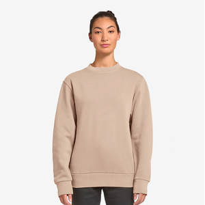 Men Crew Grey Long Sleeve Ribbed Hem and Cuffs Subtle Logo Pocket <b>Sweatshirt</b> - Product Image 6