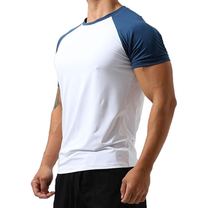 Camiseta Deportiva Transpirable para Hombre, Nueva, Elegante, de Alta Calidad, Personalizable, en Cualquier Color Sólido, de Microfibra, con Cuello Redondo, de Secado Rápido - Product Image 3