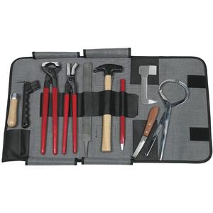Kit d'outils professionnels de maréchal-ferrant vétérinaire de qualité supérieure pour chevaux : Pince à sabots, Coupe-sabots, Testeur, Coupe-ongles, Clincher, Râpe, Réutilisable - Product Image 1