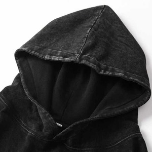 Custom Tech Pack Distress BY BS Bottom Style Pullover Manga larga Lavado ácido Manga completa Sudadera con capucha a precio mayorista 2026 - Product Image 2