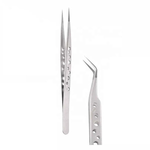 High Quality Anti-Static Stainless Steel Eyelash <b>Extension</b> Removal Tweezers Precision Pointed Beauty Salon Use Custom Logo - Product Image 3