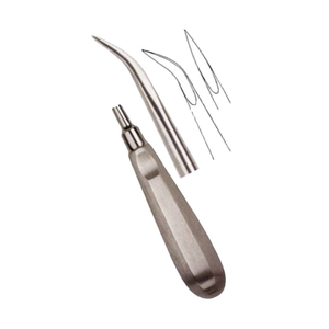 Élévateur de racine en acier inoxydable réutilisable de haute qualité, à courbure droite, instrument de chirurgie buccale pour l'élimination des pointes de racine, manuel - Product Image 3