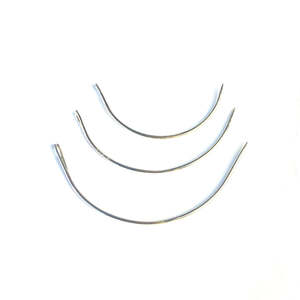 Pinces à aiguille courbées en forme de C pour extensions de cheveux en trame, acier inoxydable, maintien robuste, 4 pièces - Product Image 3