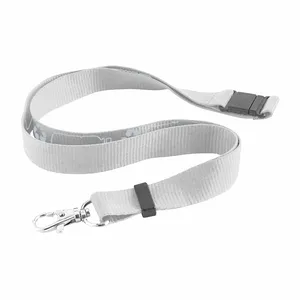 Porte-badge et accessoires écologiques en ruban de cou en R-PET durable - Product Image 1