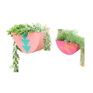 Maceta colgante de hierro y Metal multicolor para colgar en la pared, cubo para barandilla, balcón, jardín, decoración del hogar - Product Image 4