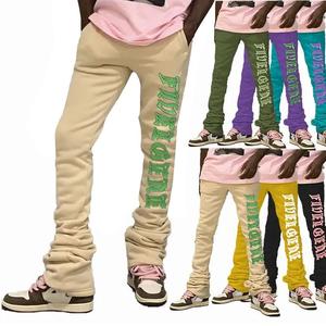 Pantalon de jogging droit évasé personnalisé pour hommes Pantalon de survêtement léger de haute qualité 100% coton French Terry Pantalon décontracté pour hommes - Product Image 1