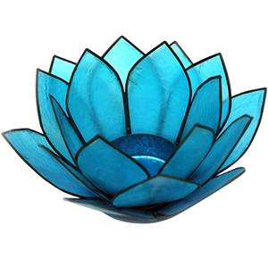 Porte-bougie en forme de fleur de lotus en coquille rose fait à la main, en nacre naturelle, décoration de table, cadeau, prix économique - Product Image 3