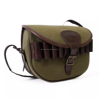 Sac de chasse tactique REHEX IMPEX pour chien, en toile et cuir résistant, porte-cartouches personnalisable pour le tir sur argile