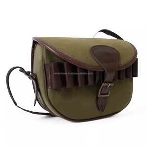 Sac de chasse pour chien REHEX IMPEX – Porte-cartouches en toile et cuir durable pour 100 à 125 cartouches, idéal pour le tir sur argile et les activités de plein air - Product Image 3