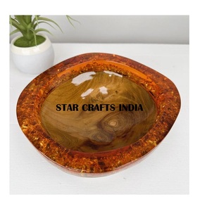Cuenco de madera de resina personalizado de tendencia de producto mejor vendido con diseño de hogar y jardín vajilla de mesa cuencos antiguos - Product Image 1