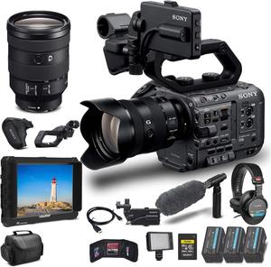 Buenas ofertas en el kit de cámara de cine digital FX6 con lente de 24-105 mm + monitor 4K + auriculares profesionales + micrófono profesional + 2 baterías BP-U35 - Product Image 1