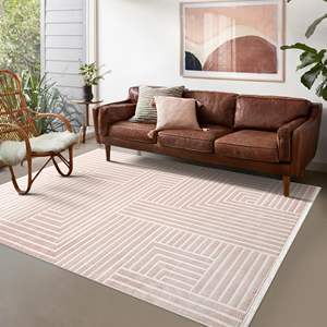 Alfombra Moderna y Suave para Sala de Estar y Dormitorio, Alfombra Grande Resistente a la Desprendimiento para el Hogar, Alfombras Grandes que No Desprenden Pelusa - Product Image 1