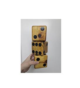 Juego de dados de madera artesanal, perfecto para juegos de mesa, noches de rol, enseñanza de matemáticas y habilidades de probabilidad. - Product Image 1