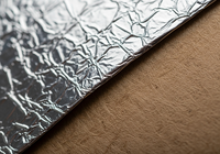 Papier sulfurisé en aluminium double face enduit de PE, en pâte recyclée |   Sandwich personnalisé de qualité alimentaire, résistant à la chaleur et à l'humidité