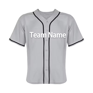 เสื้อเบสบอลดีไซน์ล่าสุด ระบายอากาศได้ดี ขายส่ง พิมพ์ลาย 100% โพลีเอสเตอร์ ใส่ได้ทั้งชายและหญิง ปรับแต่งได้ คุณภาพสูง ป้องกันแบคทีเรีย - Product Image 4