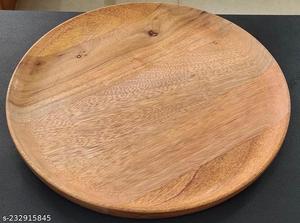Plato de Madera de Diseño Artesanal, Nuevo Producto, Decoración de Mesa, Plato de Cena de Madera de Mango, Plato para Servir Aperitivos para Fiestas y Hoteles - Product Image 2