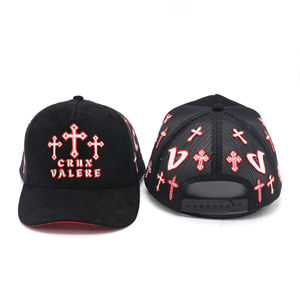 Sombrero de camionero de gamuza de 5 paneles con logotipo bordado personalizado, sombrero de cubierta a precio de fábrica - Product Image 4