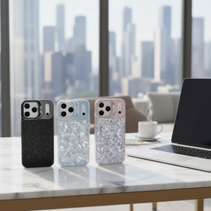 Étui de téléphone portable en cristal antichoc inspiré des diamants scintillants IP 15 - Product Image 2