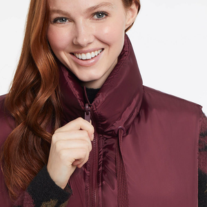 Top tendance femmes sans manches veste bouffante fermeture éclair complète manchette élastique courte longueur pour les femmes vêtements d'hiver veste bouffante - Product Image 4