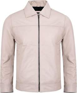 Veste en cuir pour homme tendance, idéale pour l'hiver, grande taille, motif uni, imperméable et coupe-vent, prix raisonnable - Product Image 5