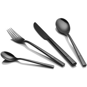 Juego de Cubiertos Negro Mate de Alta Calidad, Elegante Cubertería con Cuchara, Tenedor y Cuchillo para Fiestas, Eventos y Regalos - Product Image 5