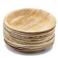 Assiettes jetables en bois écologiques et biodégradables pour les fêtes, en provenance du Bangladesh